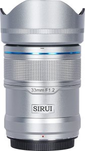 Obiektyw Sirui Sirui Sniper Lens APS-C AF 33mm F1.2 E-Mount Silver 1