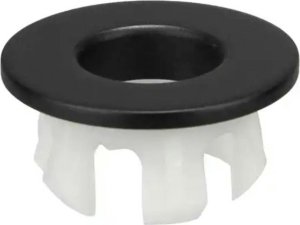 ATL DA96A Osłona przelewu umywalki fi30       czarna 2