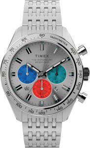 Zegarek Timex Zegarek męski Timex TW2V42400 srebrny 1