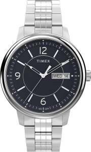 Zegarek Timex Zegarek męski Timex TW2W13600 srebrny 1