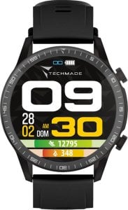 Smartwatch Techmade Smartwatch  męski Techmade TM-ROCKS-BK czarny pasek 1