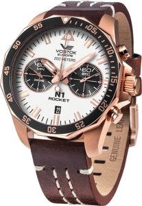 Zegarek Vostok Europe Zegarek męski Vostok Europe 6S21-225B619 brązowy 1