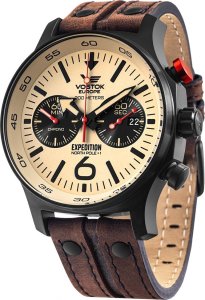 Zegarek Vostok Europe Zegarek męski Vostok Europe 6S21-595C644 brązowy 1