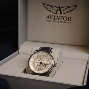 Zegarek Aviator Zegarek męski Aviator V.3.36.0.293.4 PL czarny 7