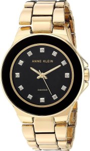 Zegarek Anne Klein Zegarek damski Anne Klein AK-2754BKGB złoty 1