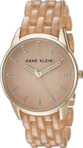 Zegarek Anne Klein Zegarek damski Anne Klein AK-2616TNGB CYRKONIE beżowy 1