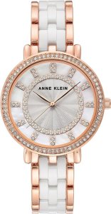 Zegarek Anne Klein Zegarek damski Anne Klein AK-3810WTRG biały 1