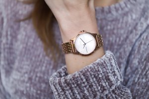 Zegarek Esprit Zegarek damski Esprit ES1L028M0085 CYRKONIE różowe złoto 4