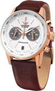 Zegarek Vostok Europe Zegarek męski Vostok Europe VK64-560B692 brązowy 1