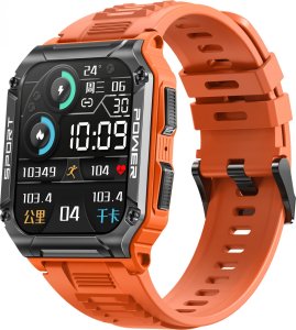 Smartwatch Hagen Smartwatch  męski Hagen HC48.28.538 pomarańczowy pasek 1