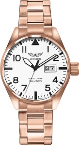 Zegarek Aviator Zegarek męski Aviator V.1.22.2.152.5 różowe złoto 1