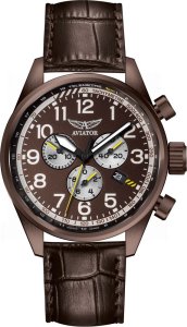 Zegarek Aviator Zegarek męski Aviator V.2.25.8.172.4 brązowy 1