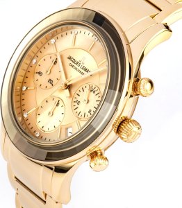 Zegarek Jacques Lemans Zegarek damski Jacques Lemans 1-2151H CYRKONIE złoty 3