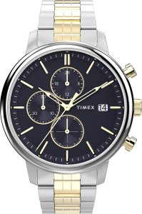 Zegarek Timex Zegarek męski Timex TW2W13300 srebrny 1