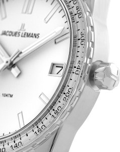 Zegarek Jacques Lemans Zegarek męski Jacques Lemans 1-2060B biały 6