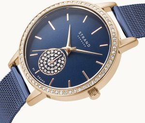 Zegarek Strand Zegarek damski Strand S705LXVLML CYRKONIE niebieski 3