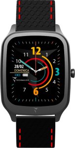 Smartwatch Techmade Smartwatch  męski Techmade TM-VISIONB-BKSR czarny pasek 1