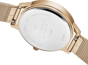 Zegarek Strand Zegarek damski Strand S711LXVVMV CYRKONIE różowe złoto 6