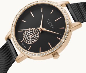 Zegarek Strand Zegarek damski Strand S705LXVBMB CYRKONIE czarny 4