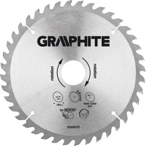 Graphite Tarcza do pilarki, widiowa 160 x 20mm , 30 zębów 1