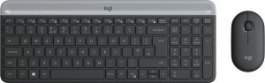 Klawiatura Logitech Logitech MK470 klawiatura Dołączona myszka RF Wireless Słowacki Grafitowy 1