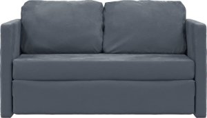 vidaXL Sofa podłogowa 2-w-1, ciemnoszara, 122x204x55 cm, aksamit 5