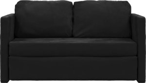 vidaXL Sofa podłogowa 2-w-1, czarna, 122x204x55 cm, aksamit 5