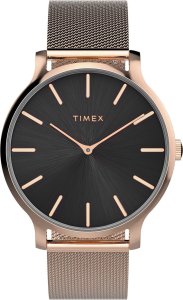 Zegarek Timex Zegarek damski Timex TW2W19600 różowe złoto 1