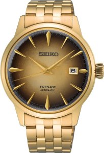 Zegarek Seiko Zegarek męski Seiko SRPK48J1 złoty 1