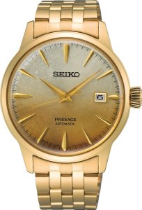 Zegarek Seiko Zegarek męski Seiko SRPK46J1 złoty 1