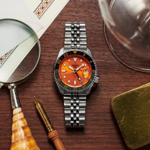 Zegarek Seiko Zegarek męski Seiko SSK005K1 srebrny 5