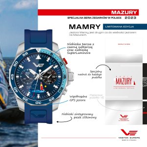 Zegarek Vostok Europe Zegarek męski Vostok Europe 6S21-225A468 niebieski 14