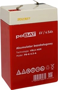 polBAT Akumulator AGM 6V 4.5Ah polBAT 1