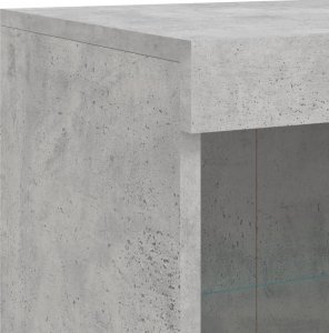 vidaXL Szafka z oświetleniem LED, szarość betonu, 202x37x100 cm 11