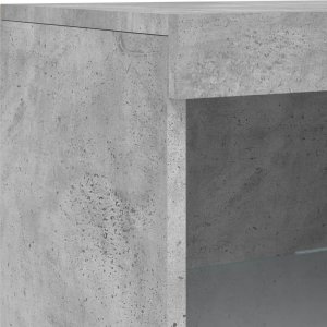 vidaXL Szafka z oświetleniem LED, szarość betonu, 202x37x100 cm 12