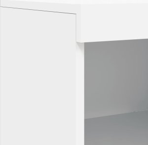 vidaXL Szafka z oświetleniem LED, biała, 202x37x100 cm 12
