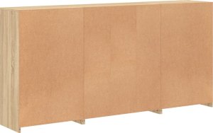 vidaXL Szafka z oświetleniem LED, dąb sonoma, 202x37x100 cm 8