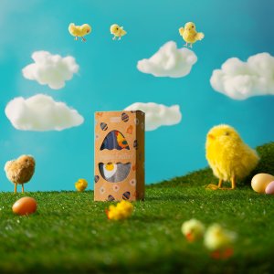 Soxo Męskie Skarpetki kolorowe SOXO jajko w pudełku 4045 2