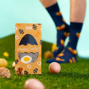 Soxo Męskie Skarpetki kolorowe SOXO jajko w pudełku 4045 5