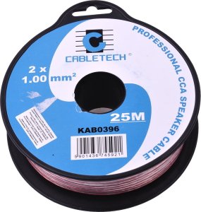 Kabel Cabletech KAB0396 Kabel głośnikowy CCA 1.0mm 25m 1