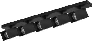 Lampa sufitowa Orno KUBAR SP 5, oprawa ścienno-sufitowa, 5xGU10, IP20, czarna 1