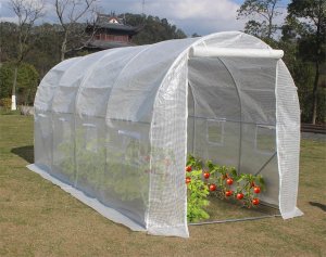 kontrast Tunel foliowy ogrodowy szklarnia 300 x 200 x 200 cm 6m2 biały 3
