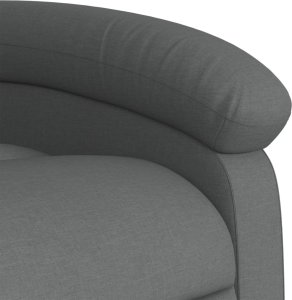 vidaXL Elektryczny fotel rozkładany, ciemnoszary, obity tkaniną 11