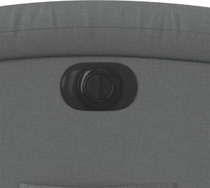 vidaXL Elektryczny fotel rozkładany, ciemnoszary, obity tkaniną 12