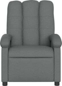 vidaXL Elektryczny fotel rozkładany, ciemnoszary, obity tkaniną 9