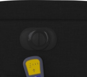 vidaXL Rozkładany fotel masujący, elektryczny, czarny, tkanina 12