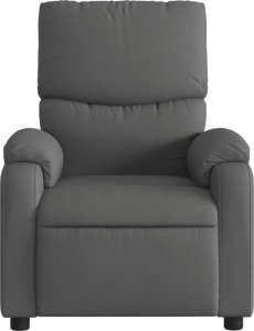 vidaXL Elektryczny fotel rozkładany, ciemnoszary, obity tkaniną 9