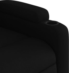 vidaXL Rozkładany fotel masujący, elektryczny, czarny, tkanina 11