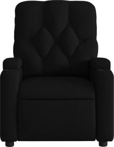 vidaXL Rozkładany fotel masujący, elektryczny, czarny, tkanina 9