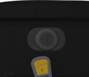 vidaXL Rozkładany fotel masujący, elektryczny, czarny, sztuczna skóra 11